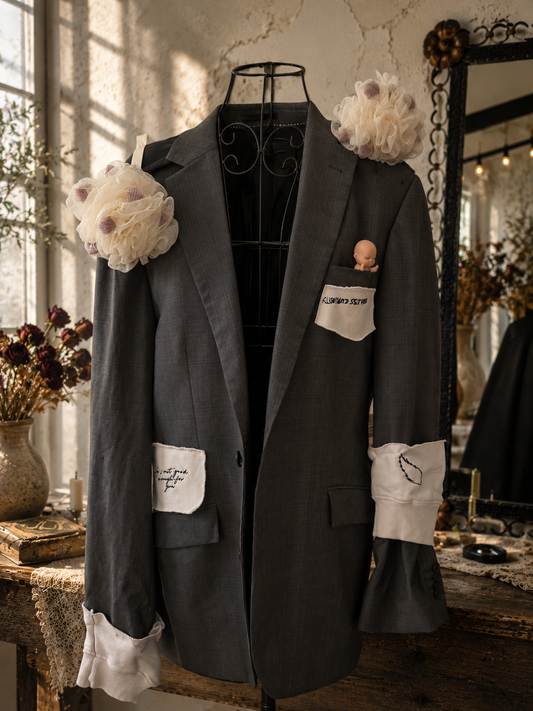 Marynarka z Recyklingu Endless Curiosity | Artystyczna Marynarka Oversize | Pretty Decay Studio | XS–M