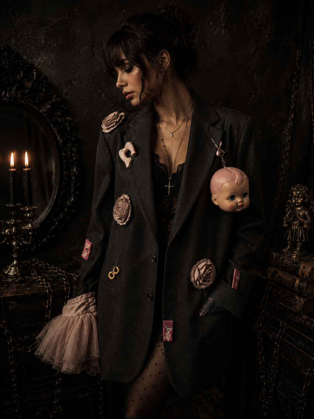 Marynarka One of One “BROKEN PORCELAIN” | Pretty Decay Studio