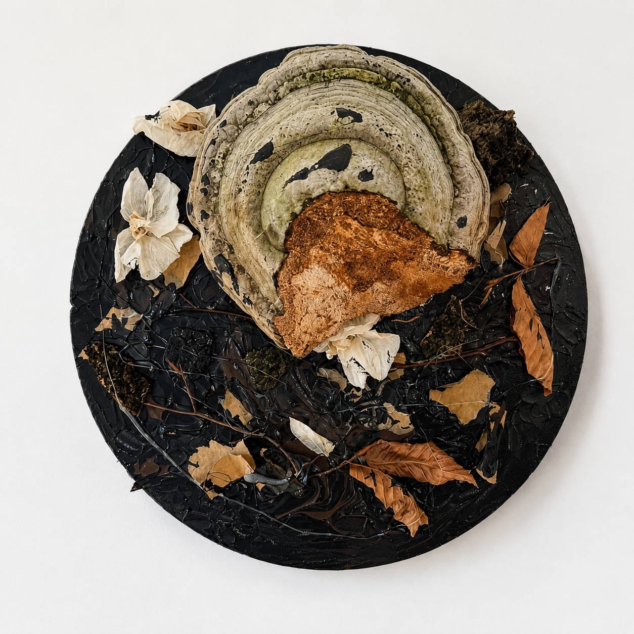 Leśna kompozycja – obraz strukturalny 30 cm | One of One