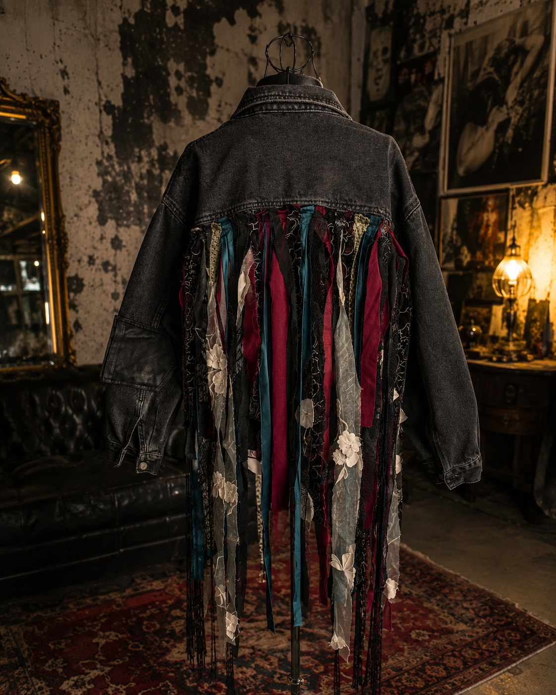 Kurtka Jeansowa One of One “Woven Ghost” | Pretty Decay Studio