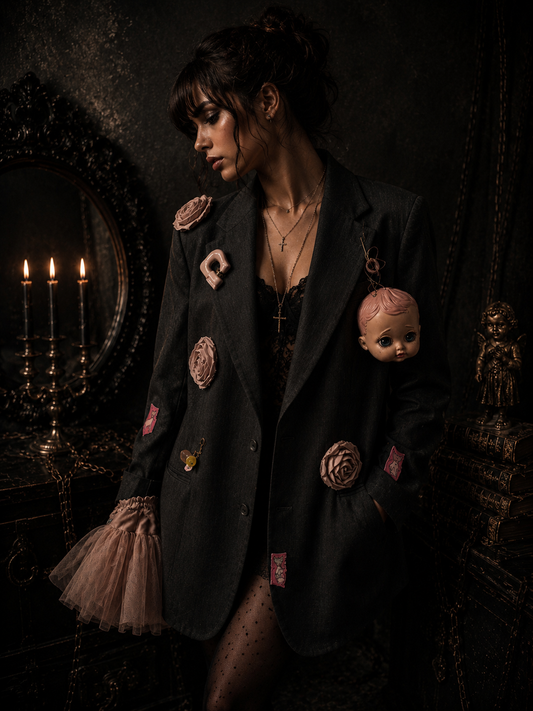 Marynarka One of One “BROKEN PORCELAIN” | Pretty Decay Studio