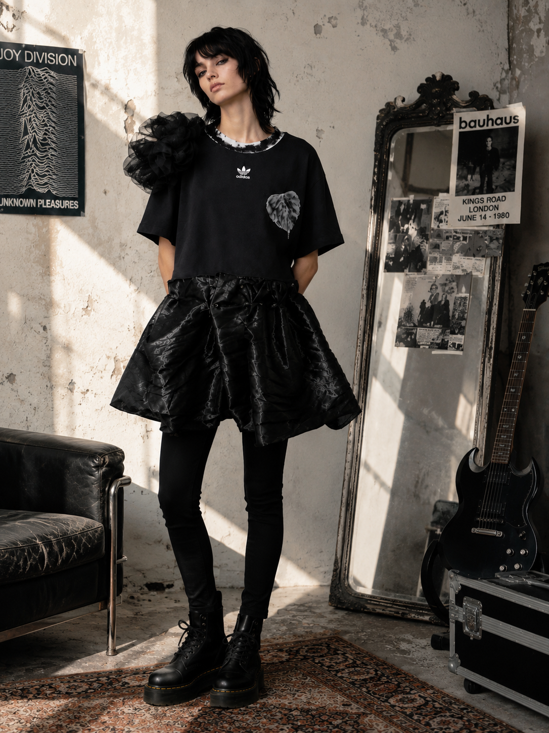 Przerobiony top Adidas Gothic Peplum | One of One