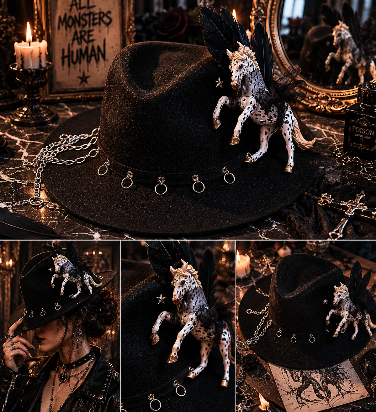 Kapelusz One of One “Phantom Rider” | Pretty Decay Studio