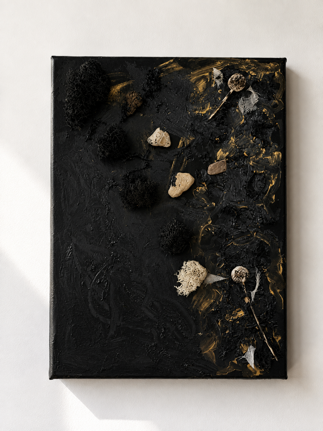 Noir Forest | Oryginalny obraz mixed media 30×40 cm