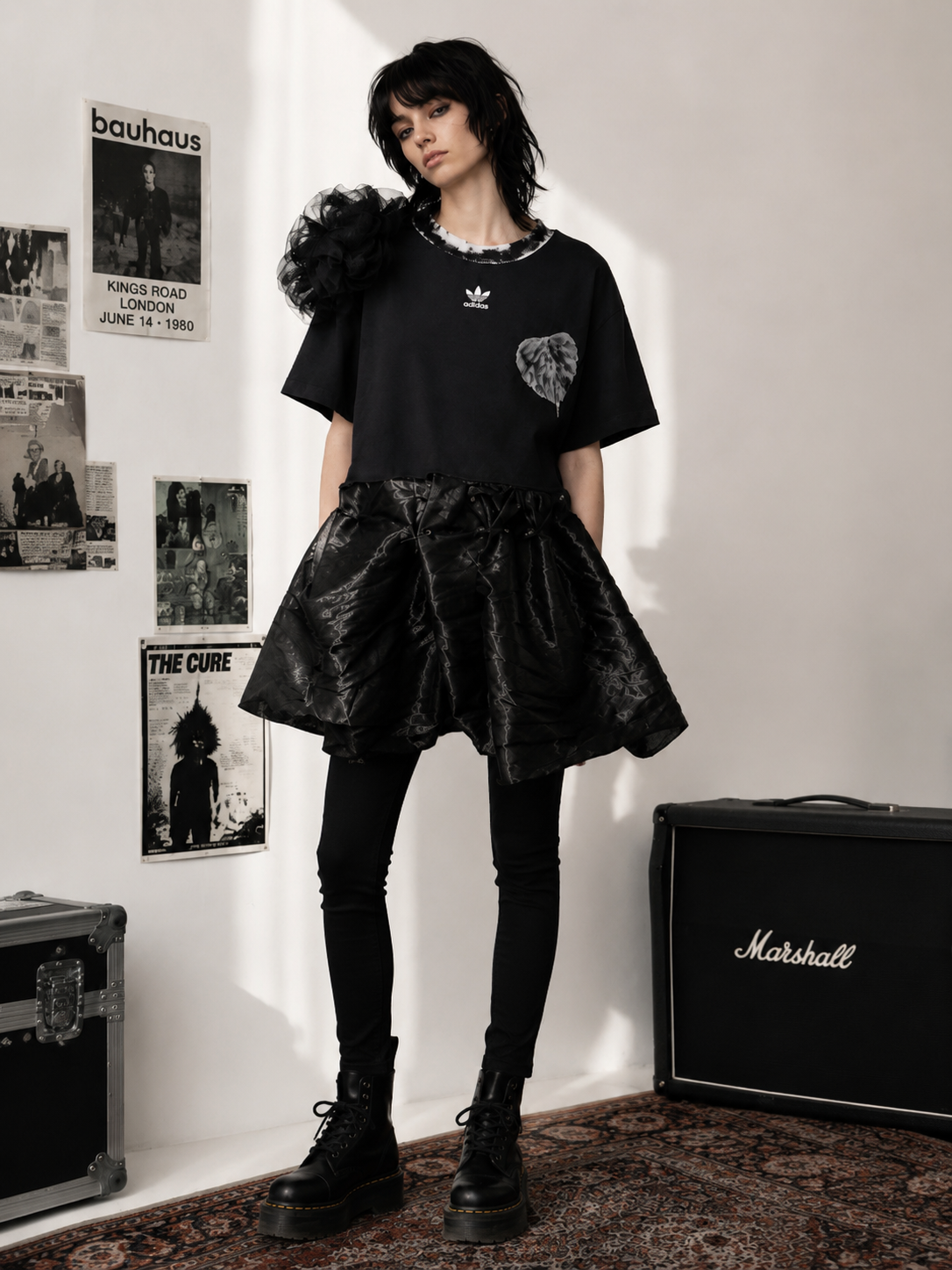 Przerobiony top Adidas Gothic Peplum | One of One