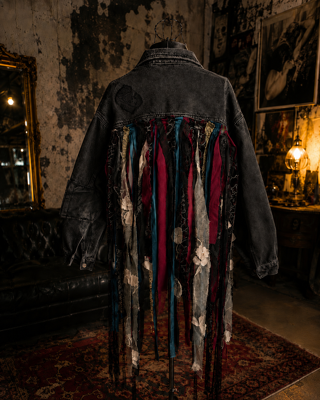 Kurtka Jeansowa One of One “Woven Ghost” | Pretty Decay Studio