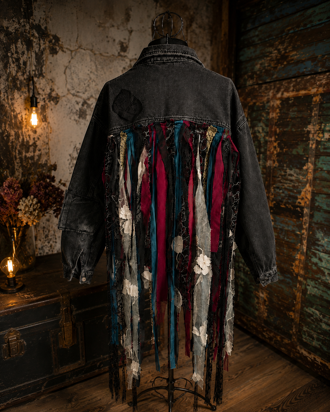 Kurtka Jeansowa One of One “Woven Ghost” | Pretty Decay Studio