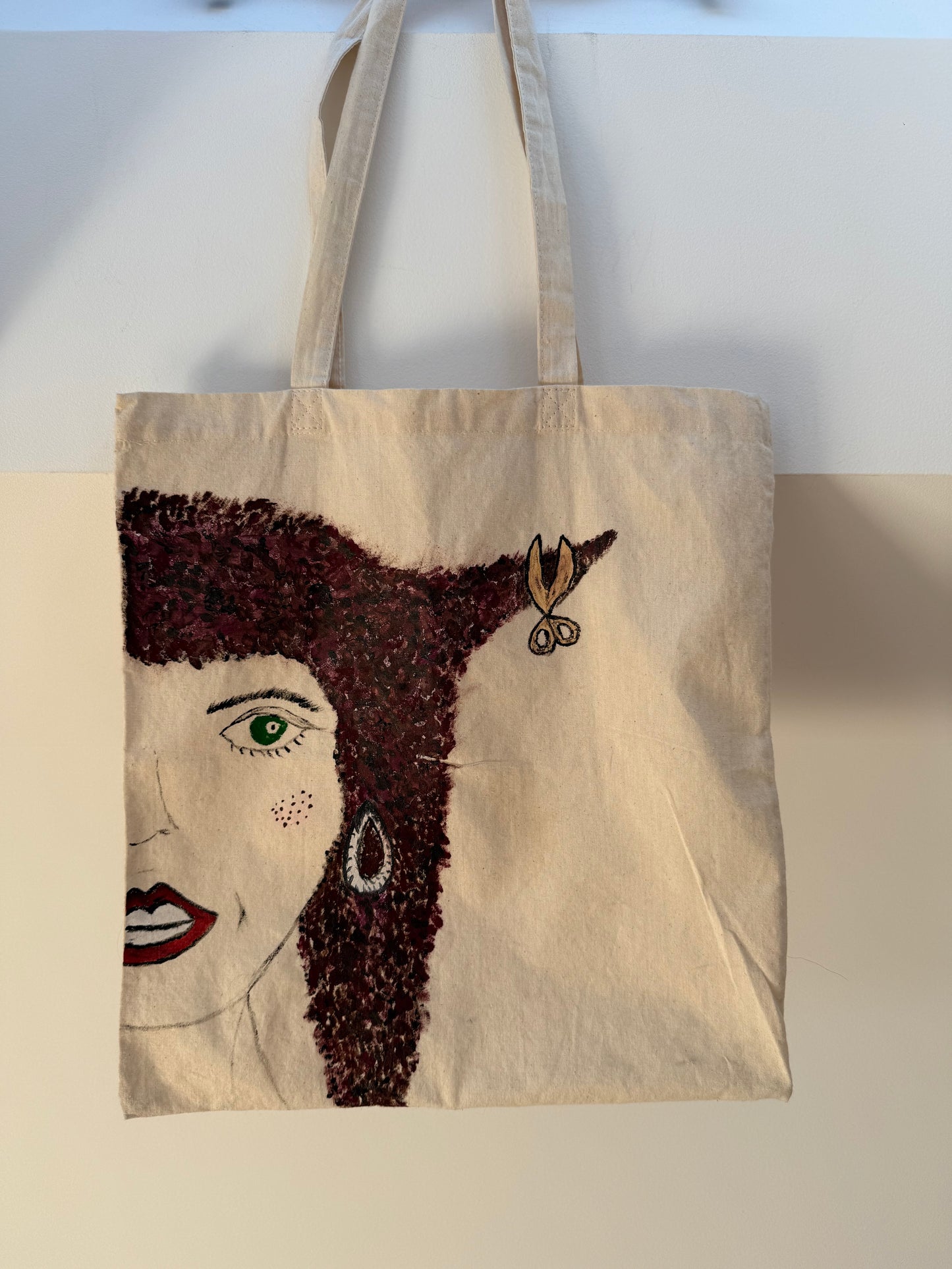 Ręcznie Malowana Torba Tote Bag | Artystyczna Bawełniana Torba | One of One | Pretty Decay Studio