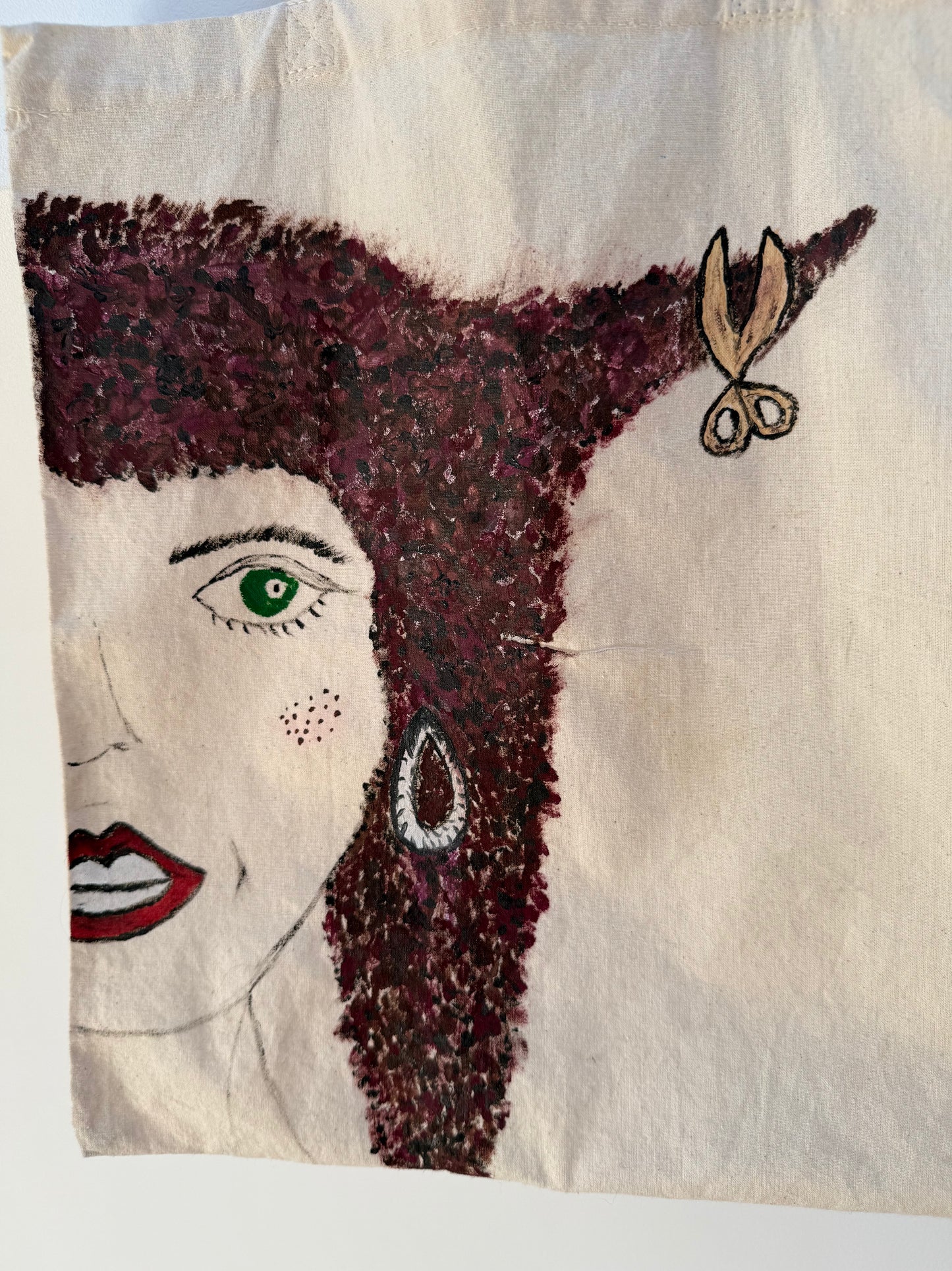 Ręcznie Malowana Torba Tote Bag | Artystyczna Bawełniana Torba | One of One | Pretty Decay Studio