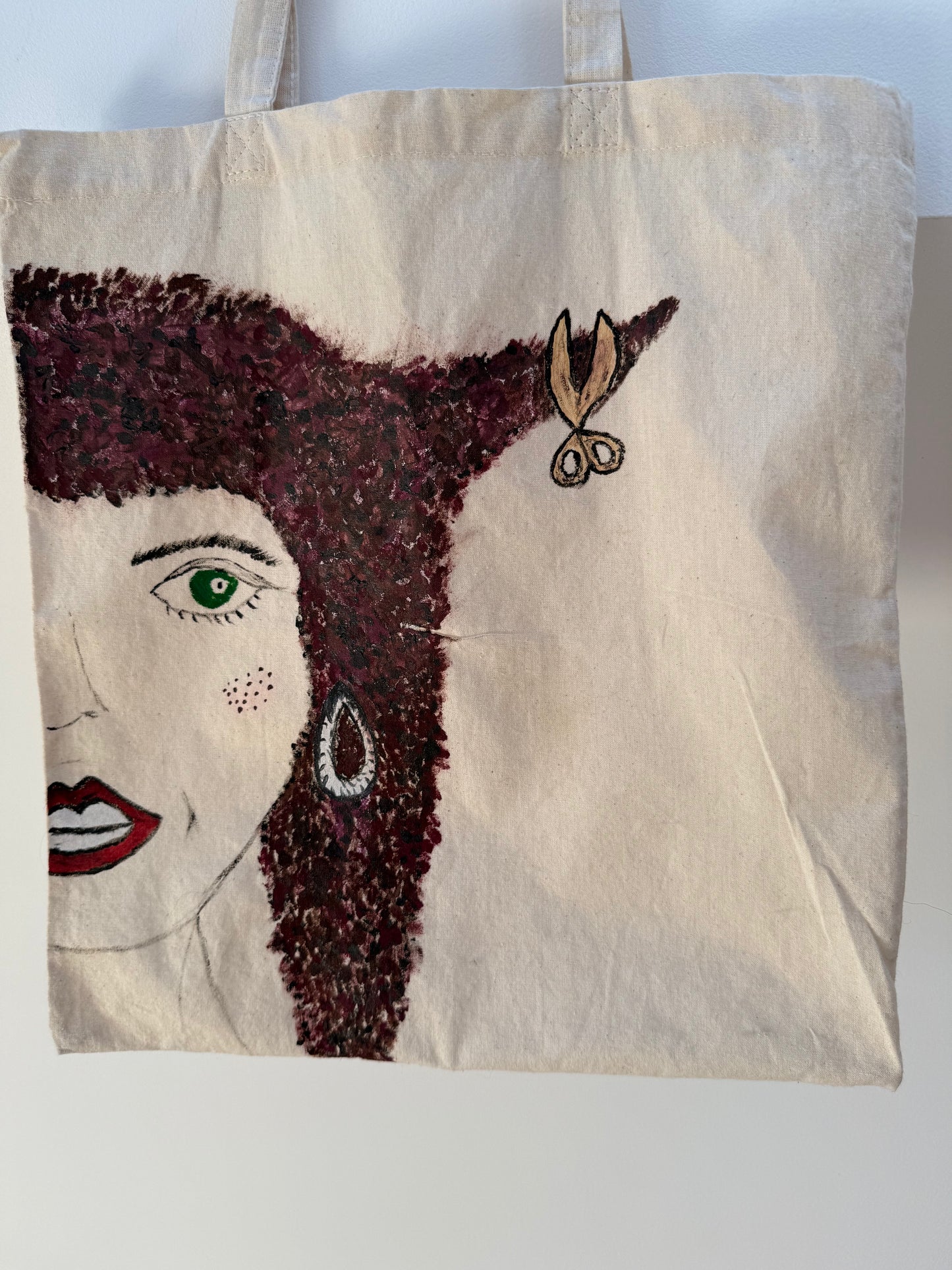 Ręcznie Malowana Torba Tote Bag | Artystyczna Bawełniana Torba | One of One | Pretty Decay Studio