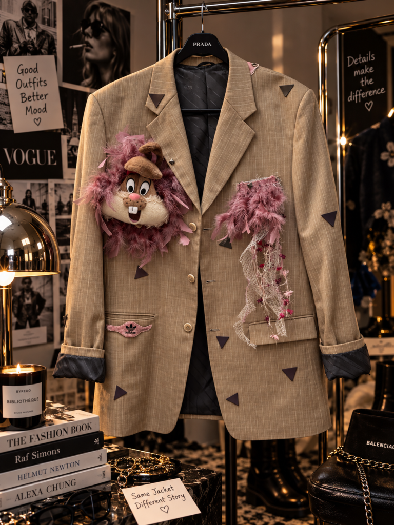 PINK CHAOS – Giorgio Armani Upcycled Blazer / One of One